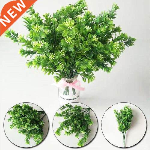 Fake Plants Eucalyptus Grass Plastic Ferns Green Leaves