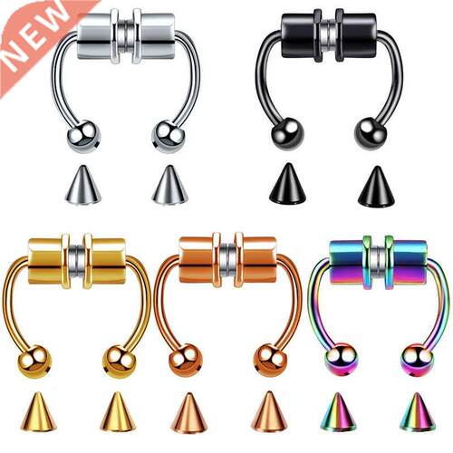 1Pcs Magnetic Nose Ring Magnet Septum Ring Fake Nose Ring Cl