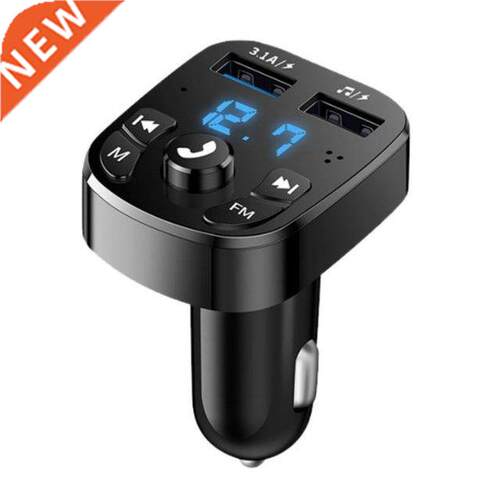 Bluetooth-compatible 5.0 FM Transmitter Car Player Kit Car C