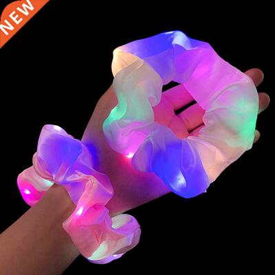2020 New Arrival Girls LED Luminous Scrunchies Hairand Pony