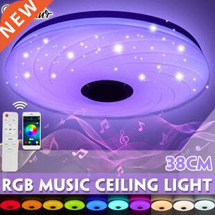 38CM Modern RGB LED Ceiling Lights Home Lighting APP bluetoo