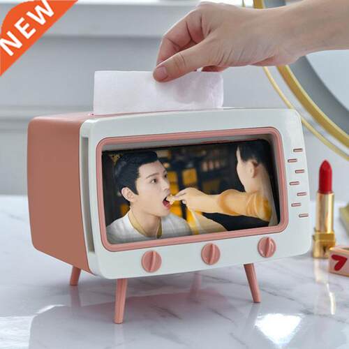 Tissue Box Mobile Phone Holder Built-In Mobile Phone