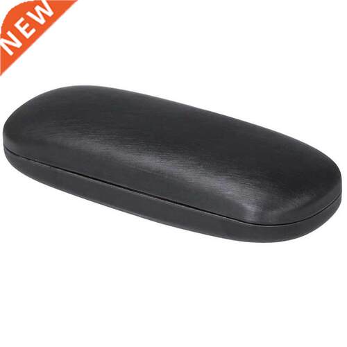 Glasses Case Black Metal and leather for Small and Medium