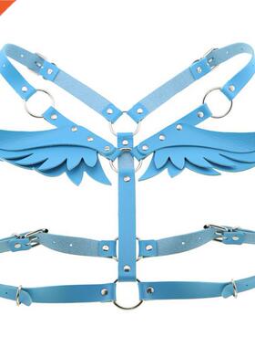 Angel Wing Women Belts Faux Leather Adjustable Harness
