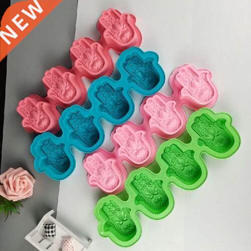 4 Cavities Hand of Fatima Candle Soa Silicone Mold Eye of