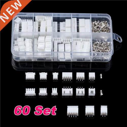 60 Set 2.54mm JXT-XH 2-4 Pins Jumper Pin Wire Connector Head