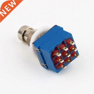 9-pin 3PDT Guitar Effects Pedal Box Stomp Foot Metal Switch