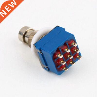 9-pin 3PDT Guitar Effects Pedal Box Stomp Foot Metal Switch