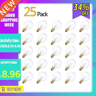 25pcs 7W AC20V G40 Globe Tungsten Incandescent Bulb Lamp E1