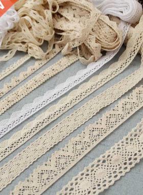 2/5/10 Yards  Pure Cotton Thread Curtain Lace Cotton Edge