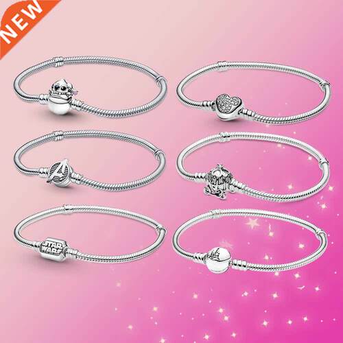 New 925 sterling Silver Brcaelet Stitch silver bracelet cast