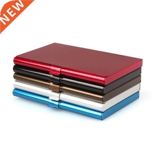 PURDORED 1 Pc Men Business Card Case ainless eel Aluminu