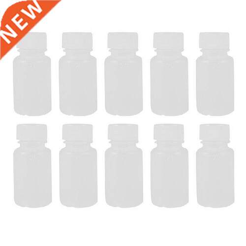 10 Pcs 20Ml White Mini Travel Empty Plastic Alcohol Alcohol