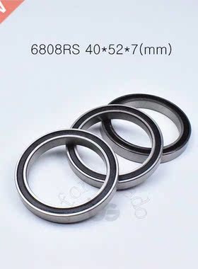 1pcs 6808RS 40*52*7(mm) chrome steel rubber Sealed High spe