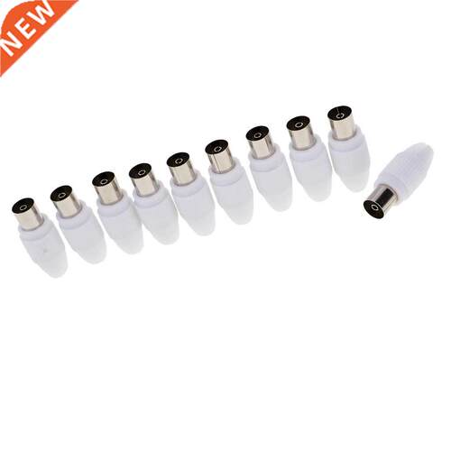 10 Pieces RF Female Connector Plug for Coaxial Coax Cable TV