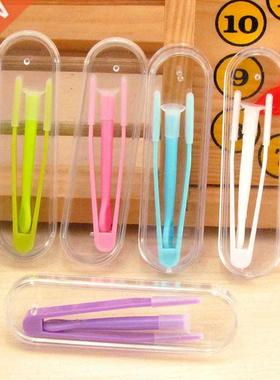 2022 1 Set Multicolor Protable Contact Lenses Tweezers With