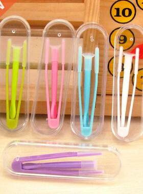 2022 1 Set Multicolor Protable Contact Lenses Tweezers With