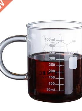 Caffeine Beaker Mug Graduated Beaker Mug with Handle Borosi