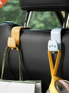 4 PCS Car Seat Headrest Hook for Auto Back Seat Organizer