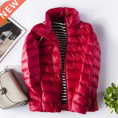 Chaquetas de plumón ultraligeras para mujer, abrigos de plu