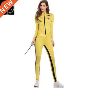 Halloween conjoined motorcycle suit nightclub pole dance hot