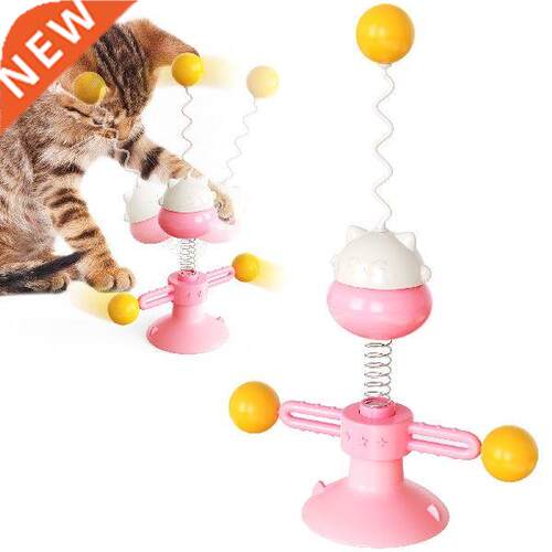 New Hot Sale Cat Spring Ball Toys Pet Interactive Puzzle