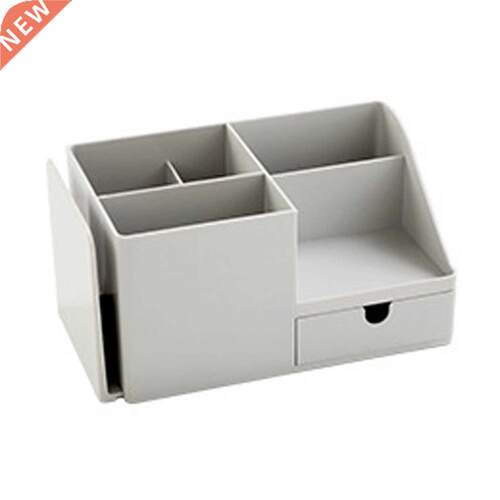 Portable Office Desktop Organizer Sundries Badge Storage Box