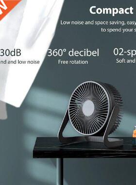 5 Inch Small Desktop Fan Mini Silent USB Plug In Adjustable