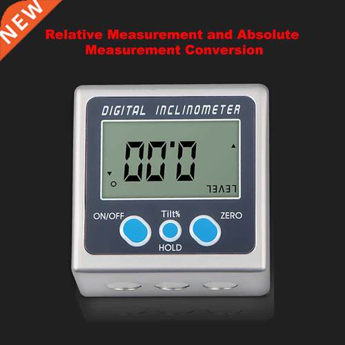 Multi-functional Digital Inclinometer Zinc Alloy Shell 60