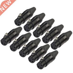 10pcs DIY Microphone XLR 3Pin Female Connector Cable Solder