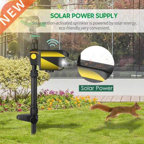Solar Power Motion-Activated Animal Repeller Yard Enforcer M