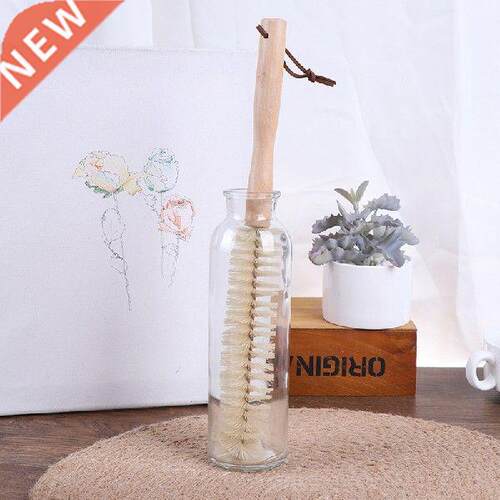 Portable Cup Cleaning Brush Japanese Style Wooden Long