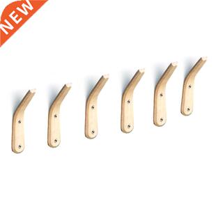 6 Pieces Wooden Coat Rack Hooks Wall Mounted Hat Rack Organi