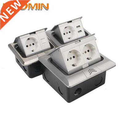HOOMIN Pop-Up Floor Socket Europe Standard Socket 2 Way