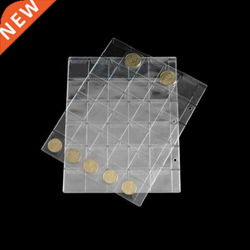 10pcs 0 Pockets Coin Album Page Folder Clear Pockets Coin S