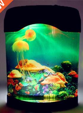 Led Jellyfish Lava Lamp Colorful Usb Rechargeable Night