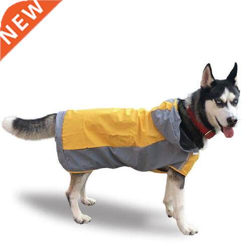Cold-proof Double-layer Waterproof Dog Raincoat with Hood
