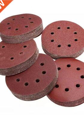 50Pcs 125mm Sanding Disc 5 Inch 8 Hole Orbital Sander Sandpa
