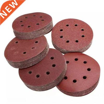 50Pcs 125mm Sanding Disc 5 Inch 8 Hole Orbital Sander Sandpa