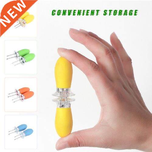 2pcs Corn Skewer Barbeque Corn Fork Stainless Steel BBQ