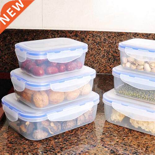 Sealed Refrigerator Food Box Lunch Container Bento 3/pcs