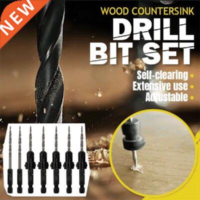 Wood Countersink Drill Bit Set Hole Cutter Screw Hole Drill