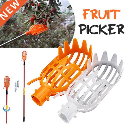 Garden Basket Fruit Picker Head Multi-Color Plastic Fruit Pi