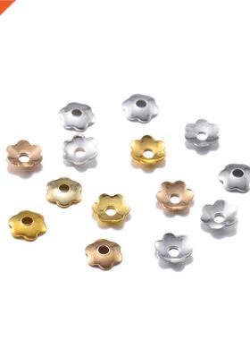 1000pcs Silve Gd mini Flowers Filigree Petal Beads Caps Fi