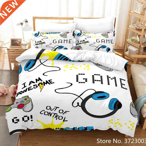 Gamep Comforter ver Gamer Bedding Set Teens Video Game Duv