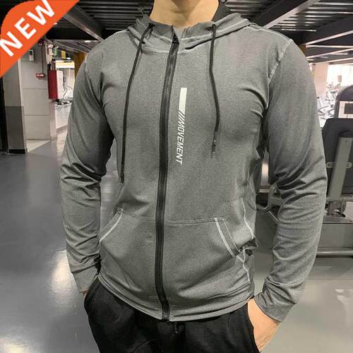 Winter Autumn Hoodies Sport Shirt Men Zipper Running Jackets