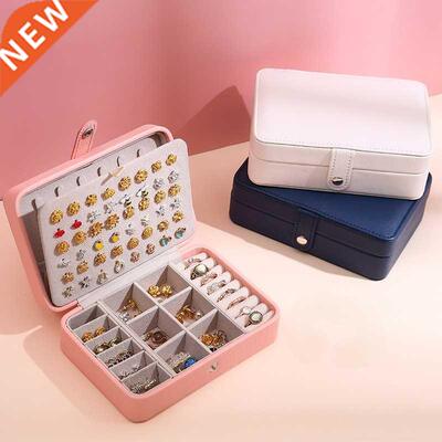 2022 Jewelry Box PU Leather Jewellery Storage Earring Boxes