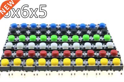 50pcs/LOT 6*6*5 tact switch, 4 foot inching button, 6x6x5 mi