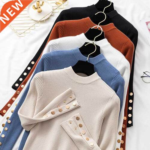 casual autumn winter women thick sweater pullovers long slee