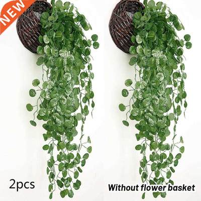 2pcs 90cm Artificial Hanging Plant Greenery Vine Leaf Garlan